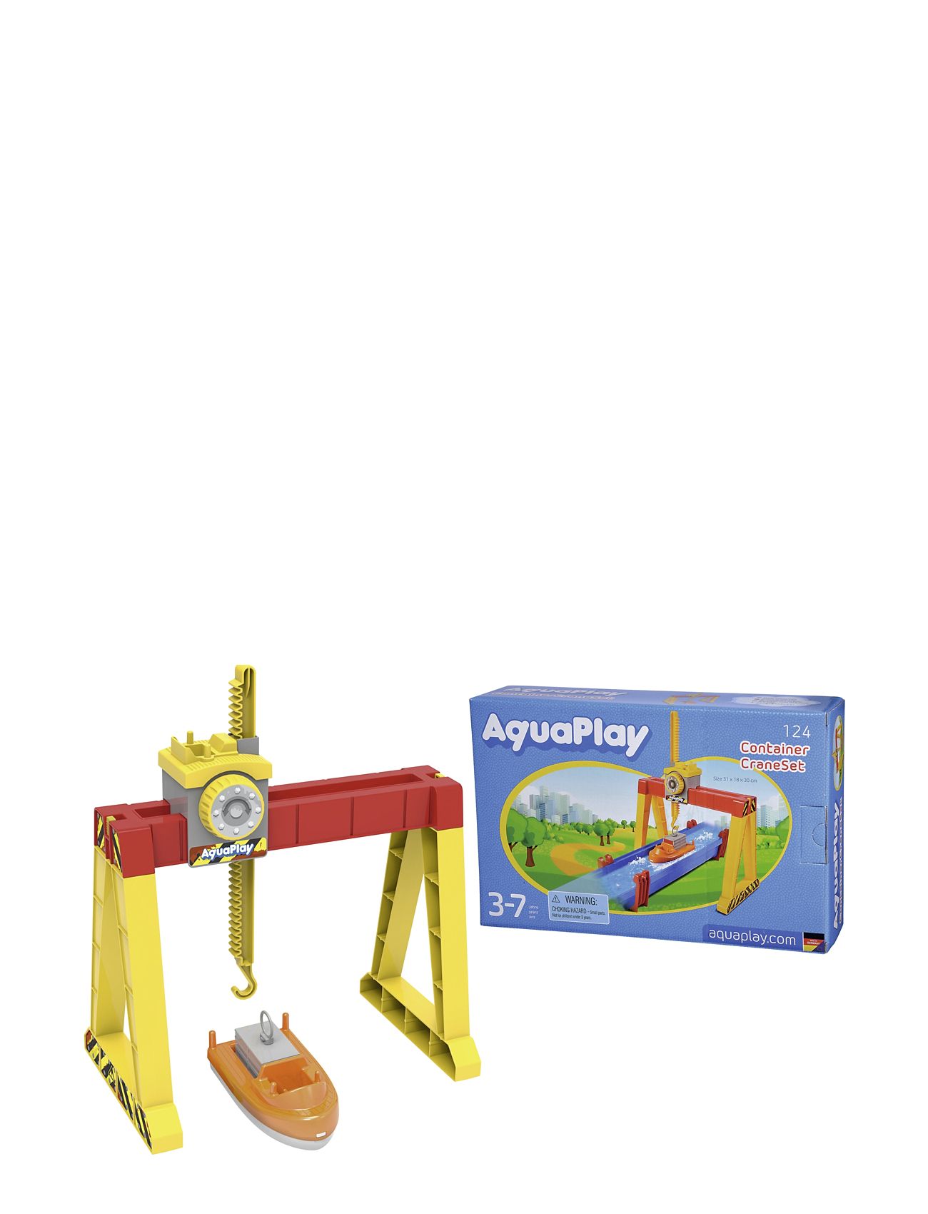 Aquaplay Containercrane Set Yellow Aquaplay