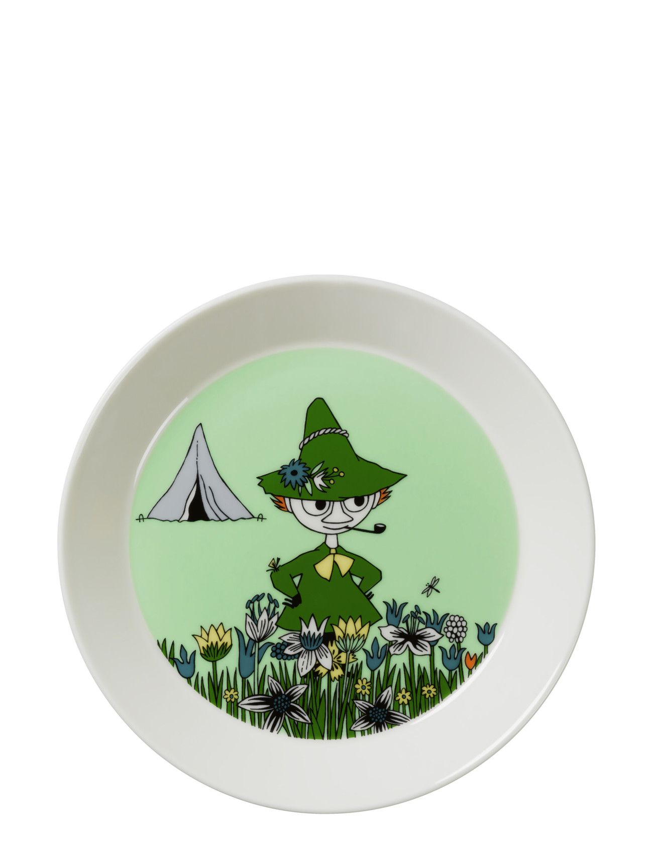 Moomin Plate Ø19cm Snufkin Home Meal Time Plates & Bowls Vihreä Arabia