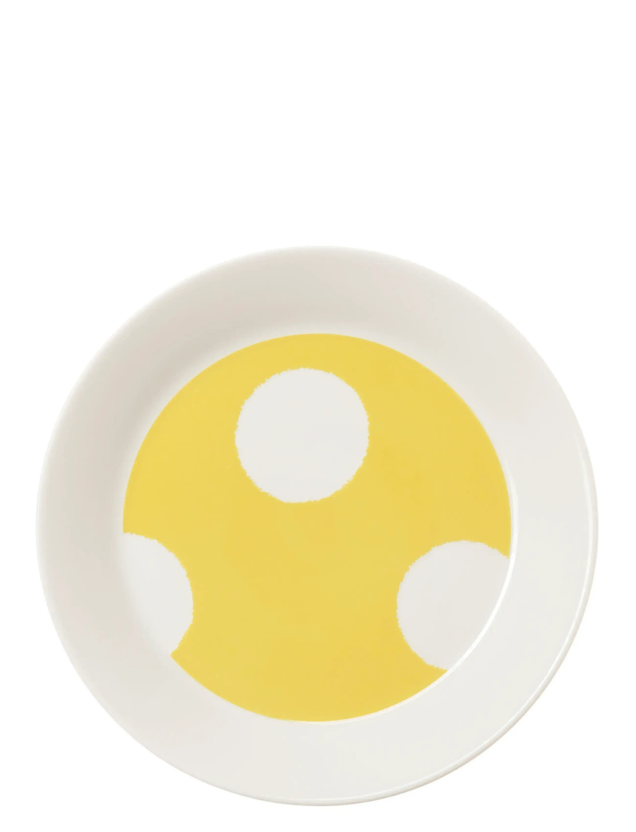 ARABIA Vuokko Plate 21Cm Kraklee Gelb Weiß - Ø 21 CM - Unisex