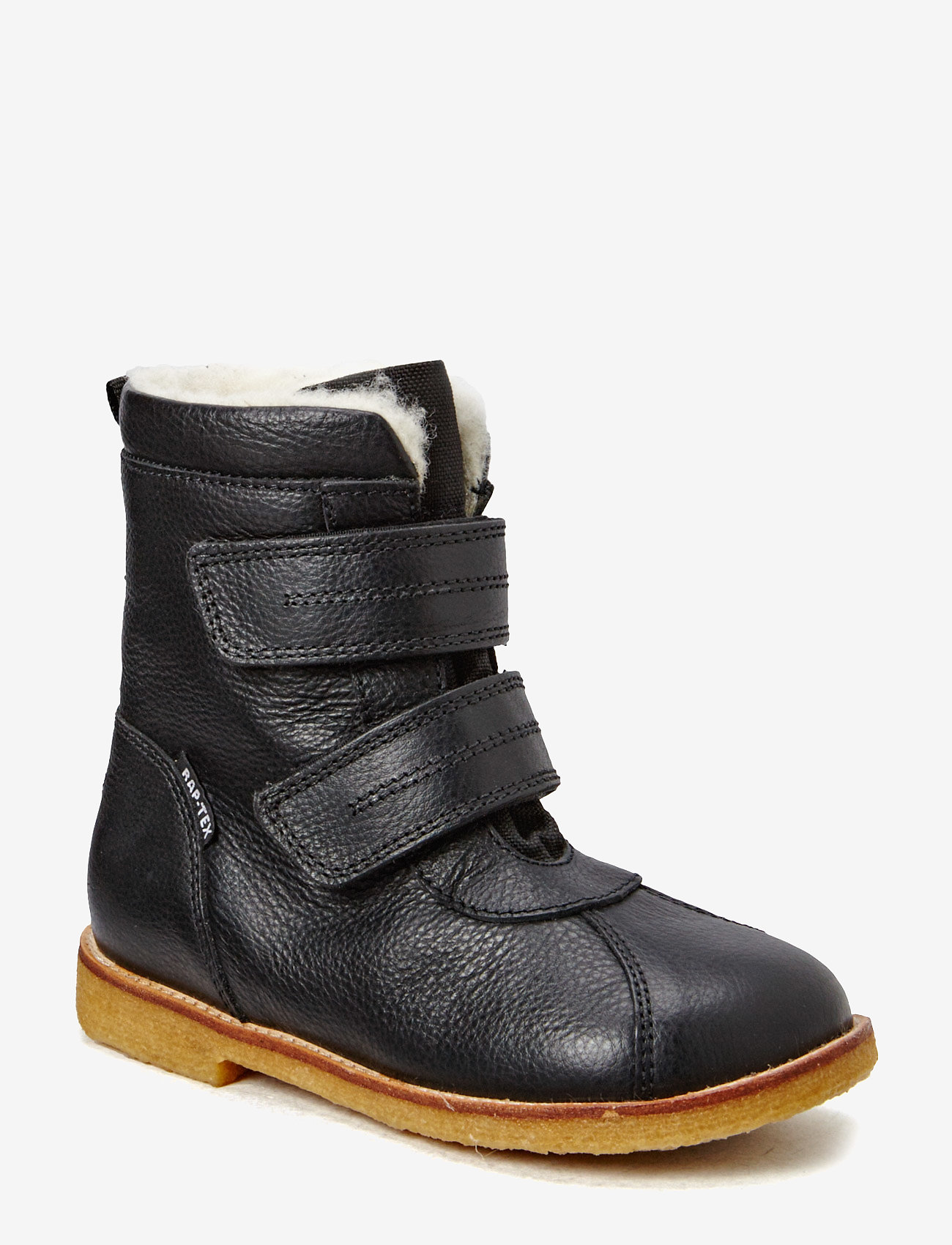 black velcro boots