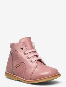 TEX Boot with zip - lær-å-gå-sko - pink