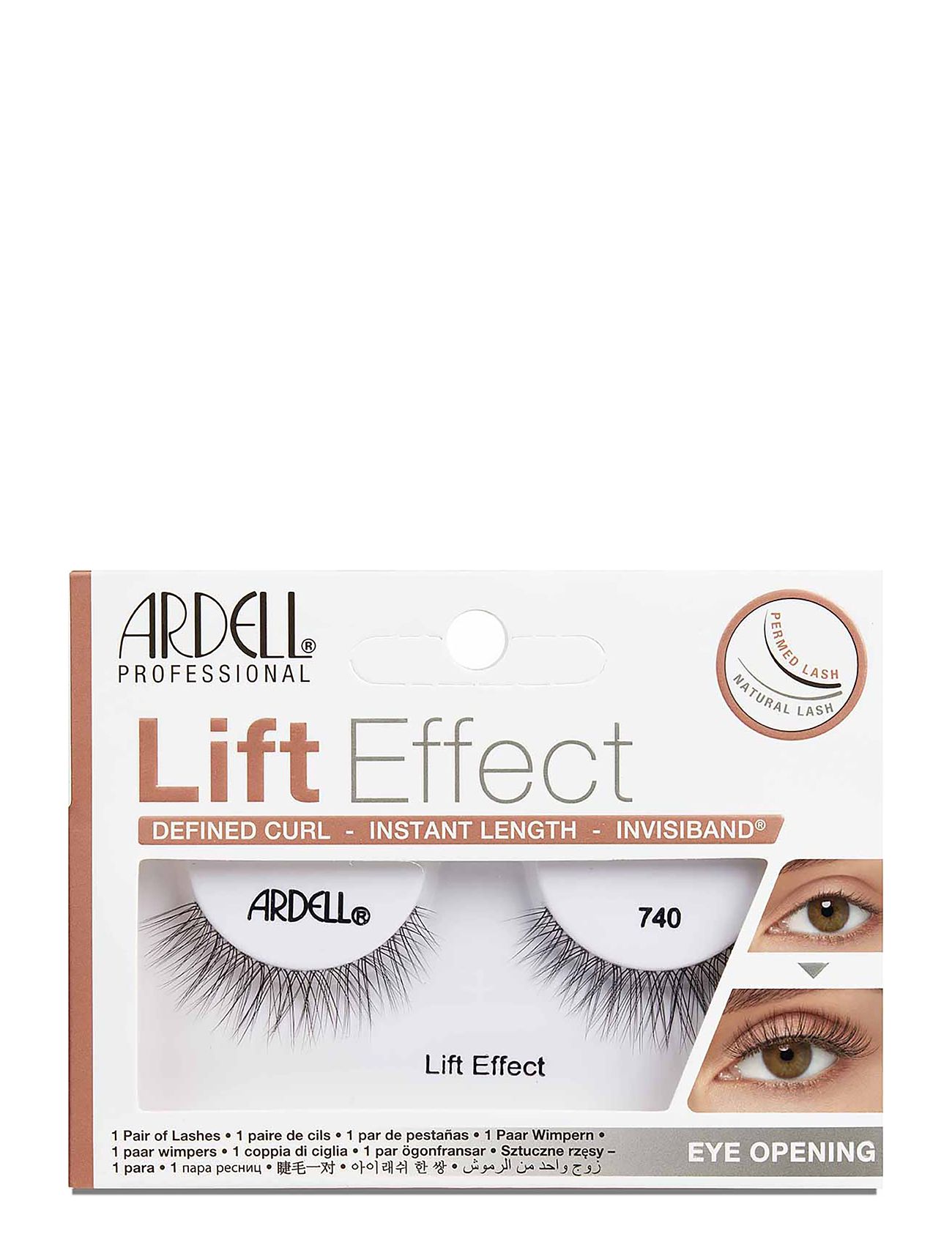 Ardell Lift Effect 740, One Size, Black, Øjne > Vipper, Dame