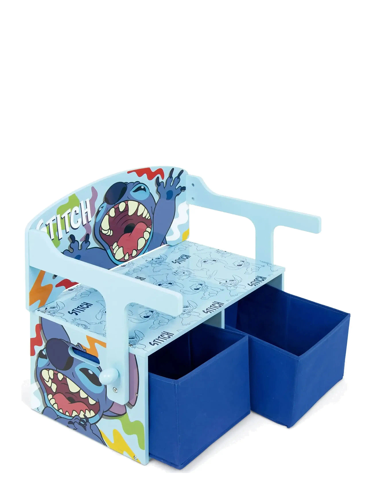 Lilo & Stitch Desk Bench 3 In 1, One Size, Blue, Møbler > Stole Og Skamler, Børn