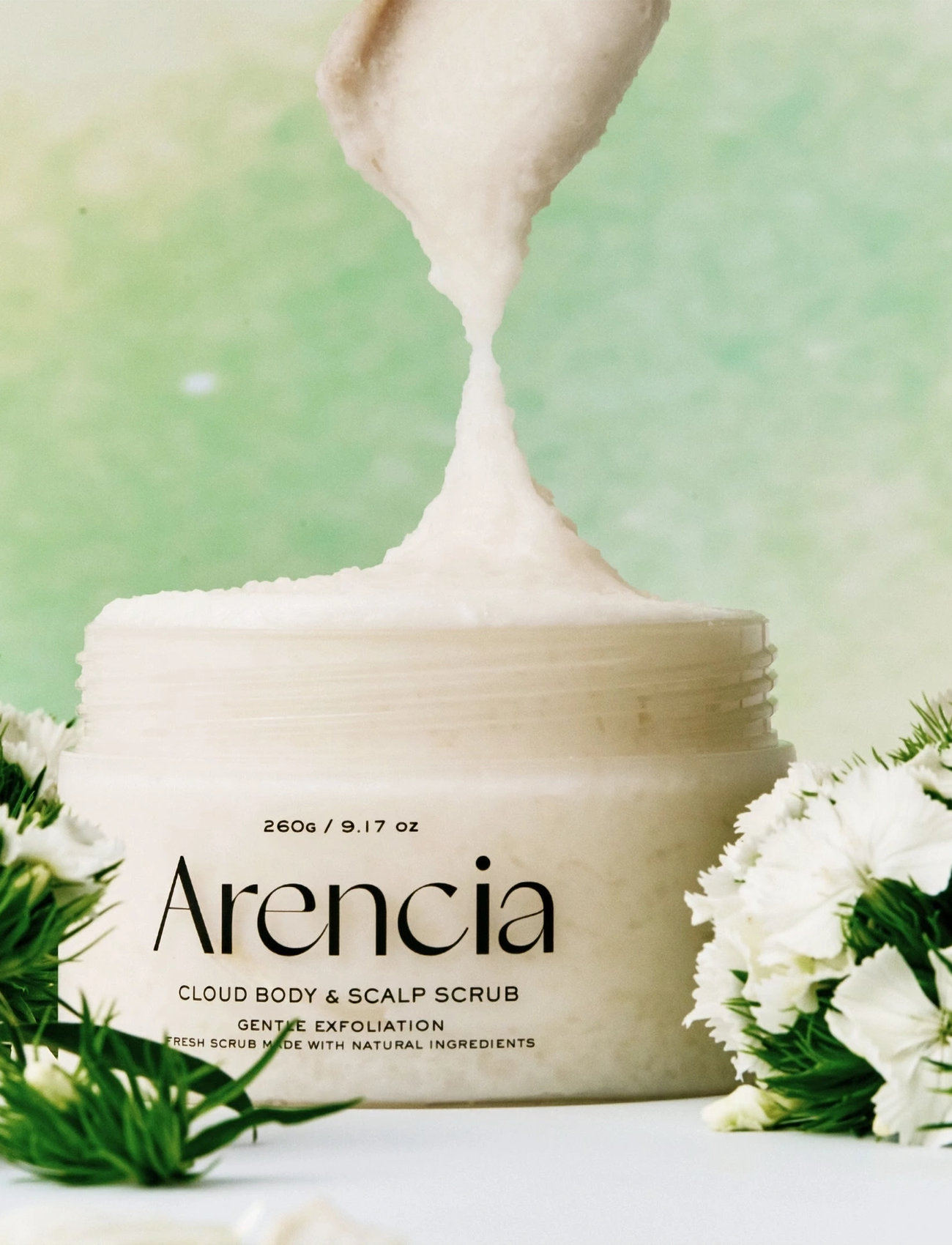 Arencia Fresh Cloud Body & Scalp Scrub White Tea & Neroli, 260 G, Nude, Treatments > Scalp Care, Dame