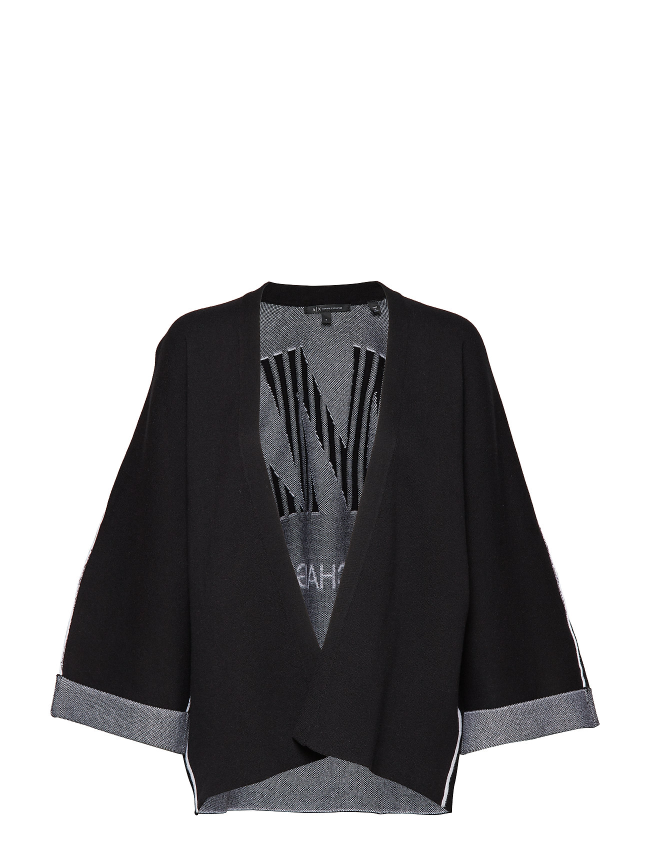 Woman Knitwear Cardigan Gebreide Trui Zwart Armani Exchange armani exchange kopen in de aanbieding