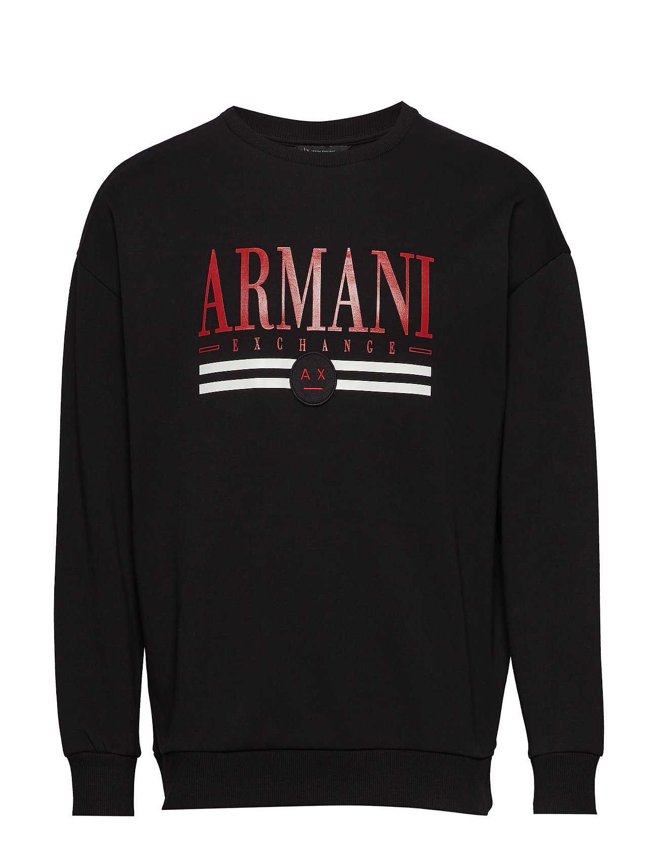 Woman Jersey Sweatshirt Trui Met Lange Mouwen Zwart Armani Exchange armani exchange kopen in de aanbieding