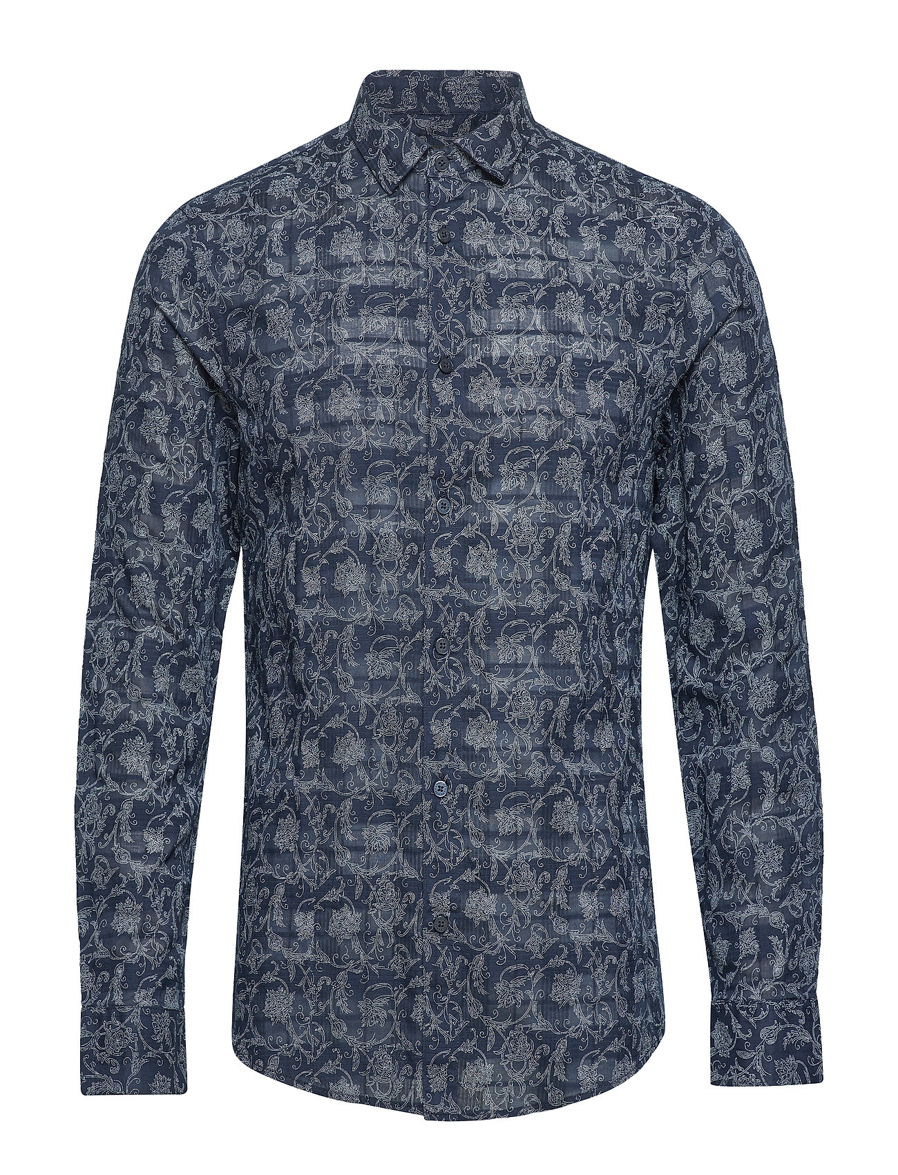 Man Woven Shirt Overhemd Business Blauw Armani Exchange armani exchange kopen in de aanbieding