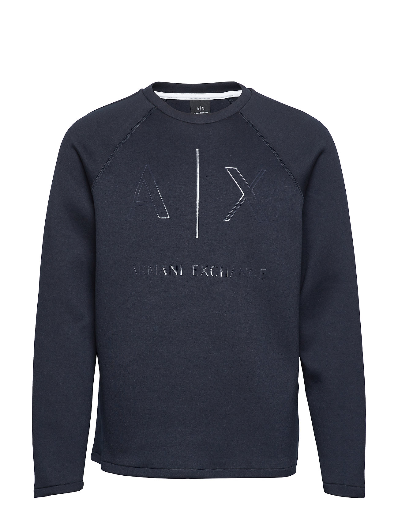 Man Jersey Sweatshirt Trui Met Lange Mouwen Blauw Armani Exchange armani exchange kopen in de aanbieding