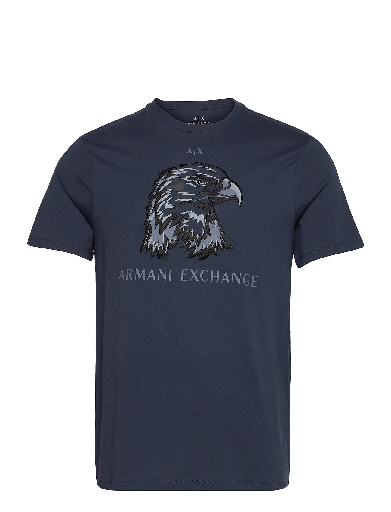 Armani Exchange T-Shirt T-shirts Short-sleeved Svart [Color: OUTER SPACE ][Sex: Men ][Sizes: XS,S ]