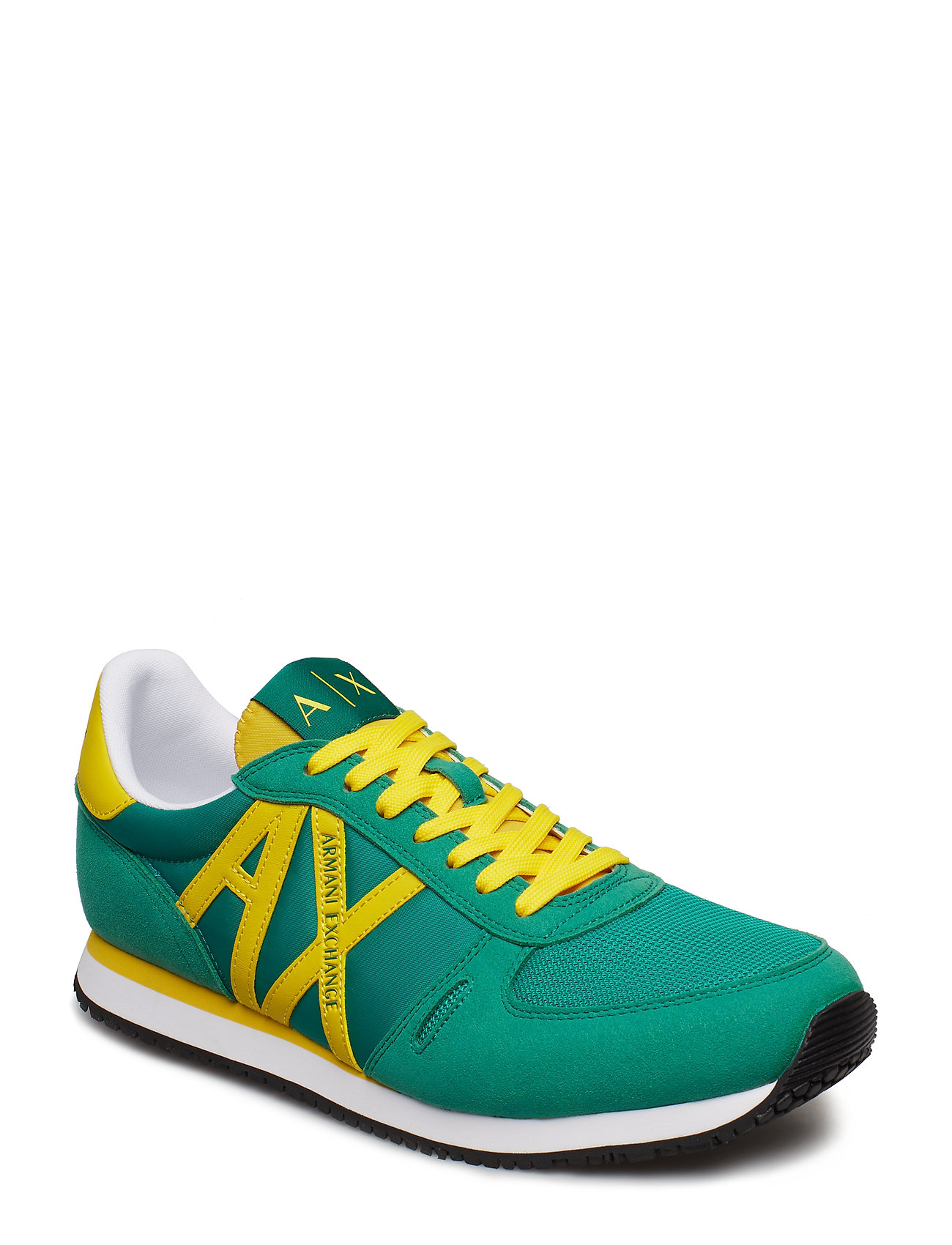 Man Woven Sneaker Lage Sneakers Groen Armani Exchange armani exchange kopen in de aanbieding