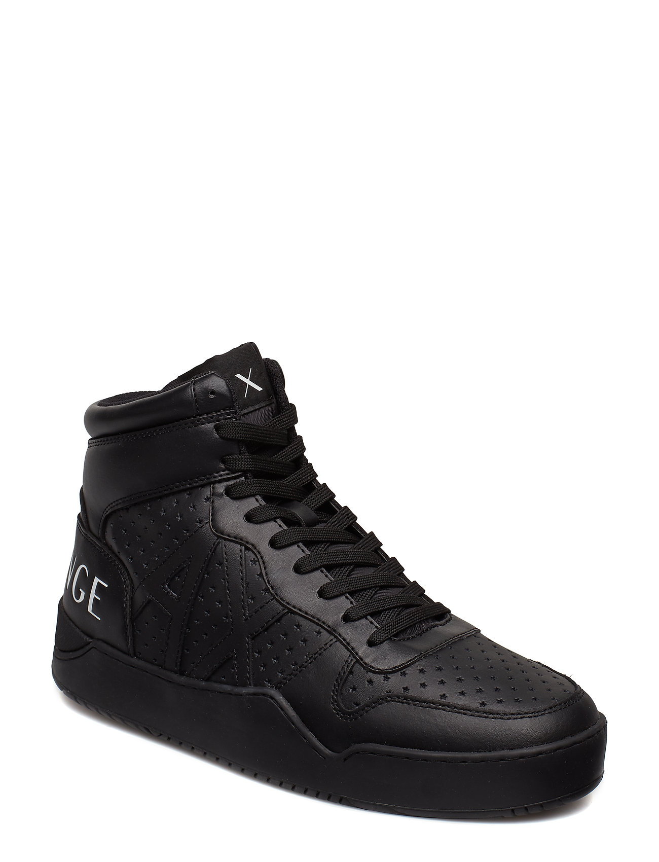 Plastic Sneaker Hoge Sneakers Zwart Armani Exchange armani exchange kopen in de aanbieding