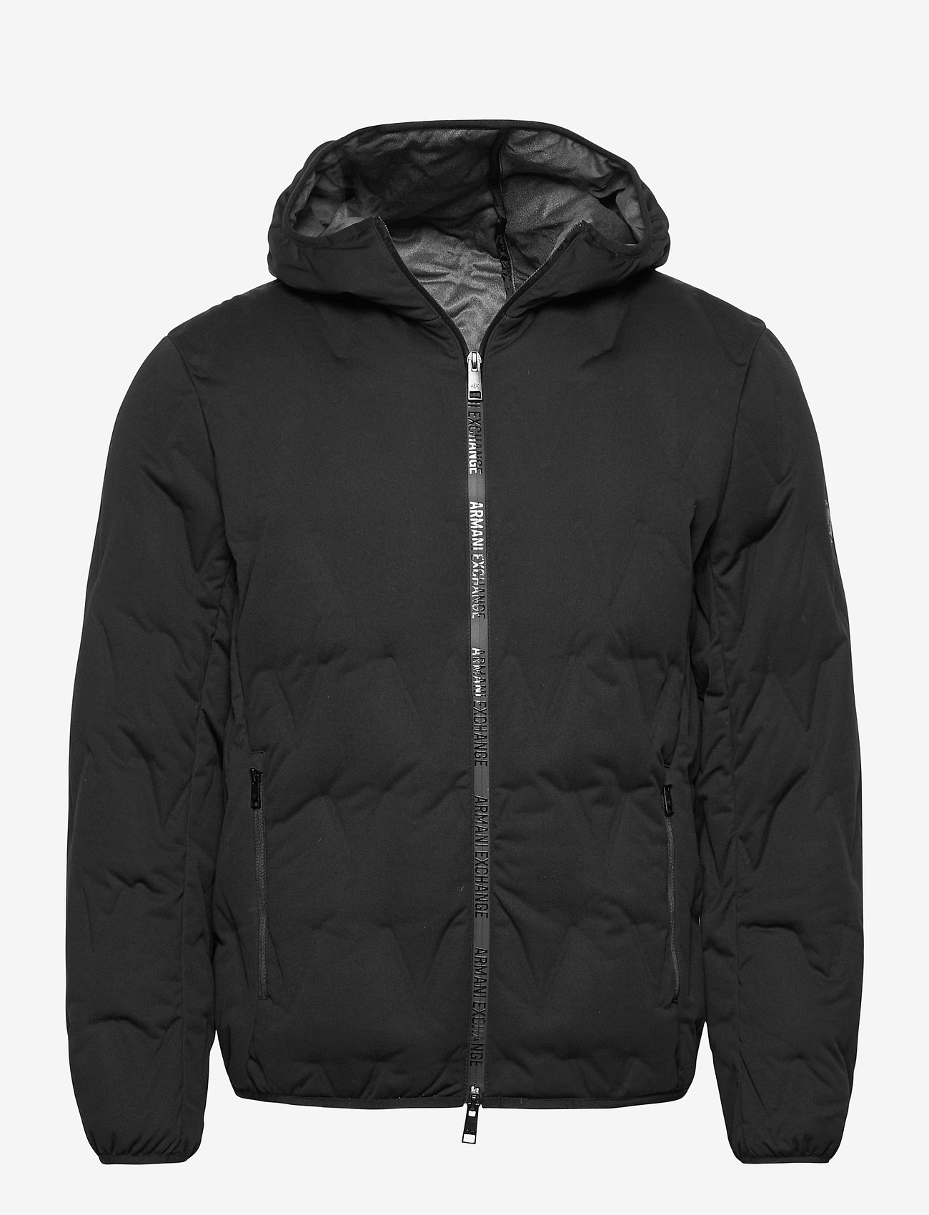 armani exchange jacket black