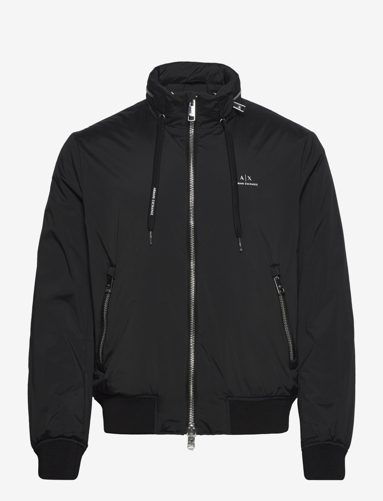 blouson jacket with hood