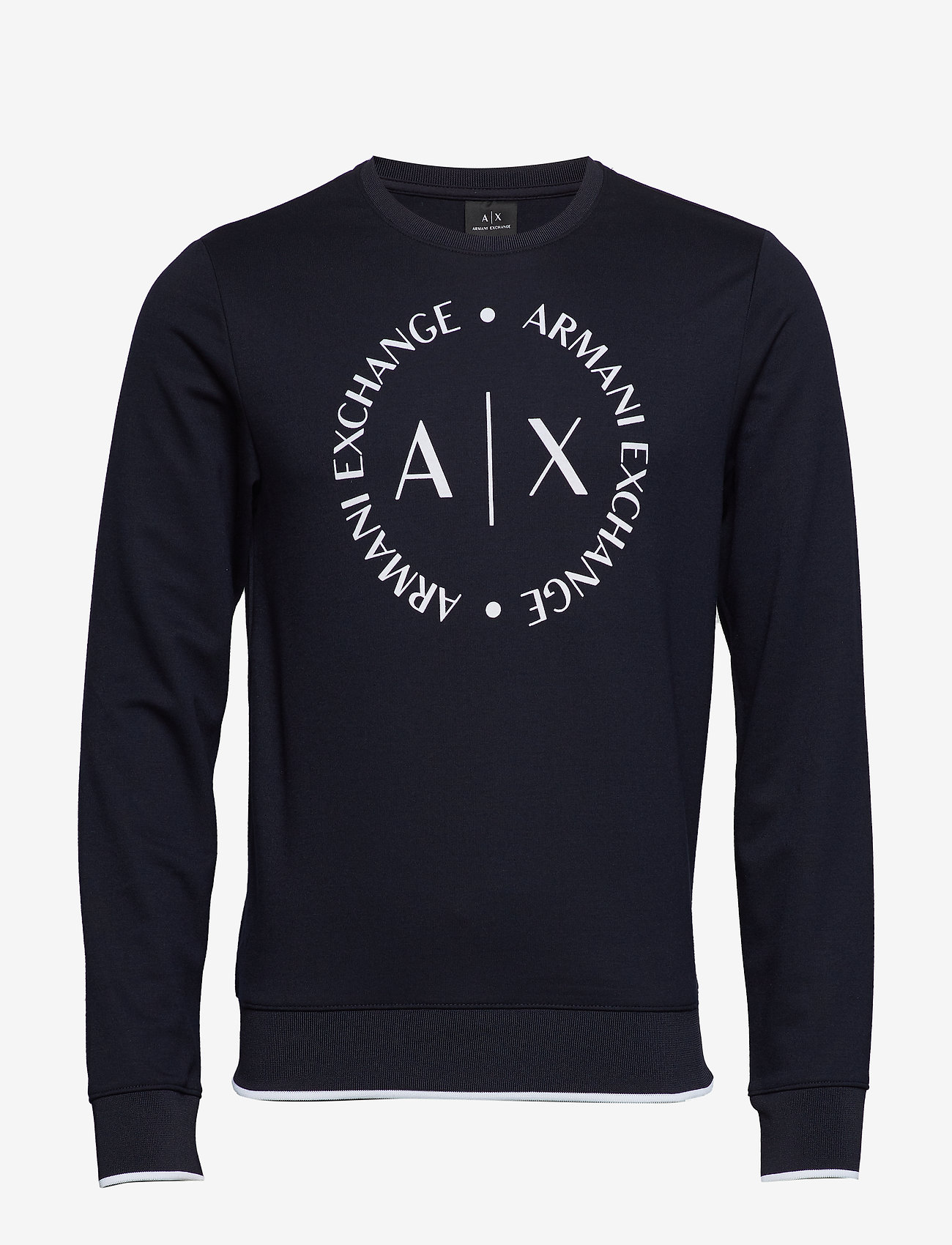 emporio armani crew neck logo sweatshirt