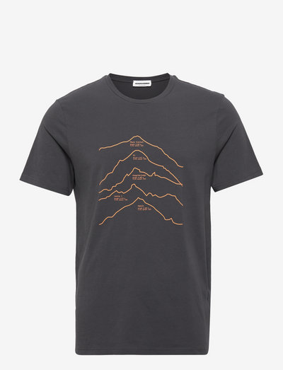 JAAMES TOP MOUNTAINS - t-shirts mit druck - graphite