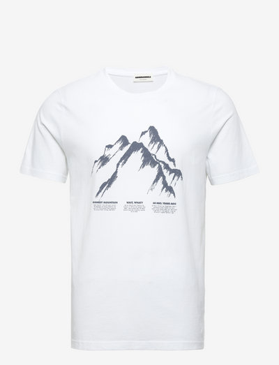 JAAMES HIGHEST MOUNTAIN - t-shirts med tryck - white