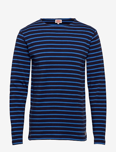 Striped Breton Shirt "Houat" - t-krekli ar garām piedurknēm - navire/lapis