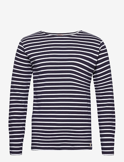Striped Breton Shirt "Houat" - t-krekli ar garām piedurknēm - navy/white