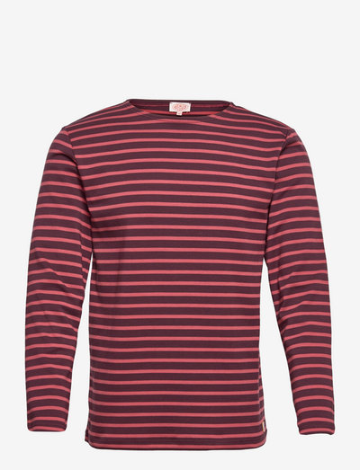Striped Breton Shirt "Houat" - t-krekli ar garām piedurknēm - pénombre/manganèse