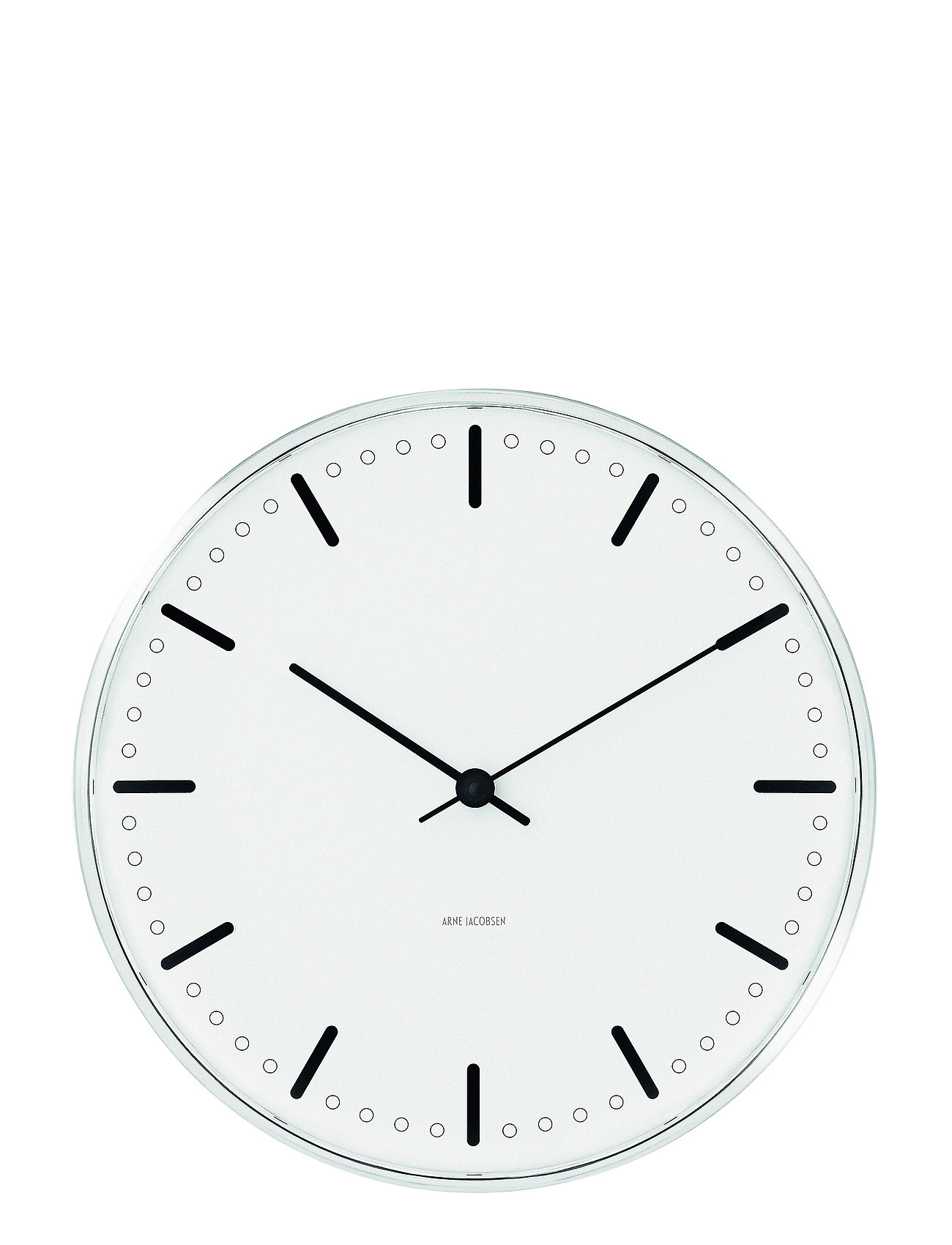 "Arne Jacobsen Clocks" "City Hall Vægur Ø21 Cm Home Decoration Watches Wall Clocks White Arne