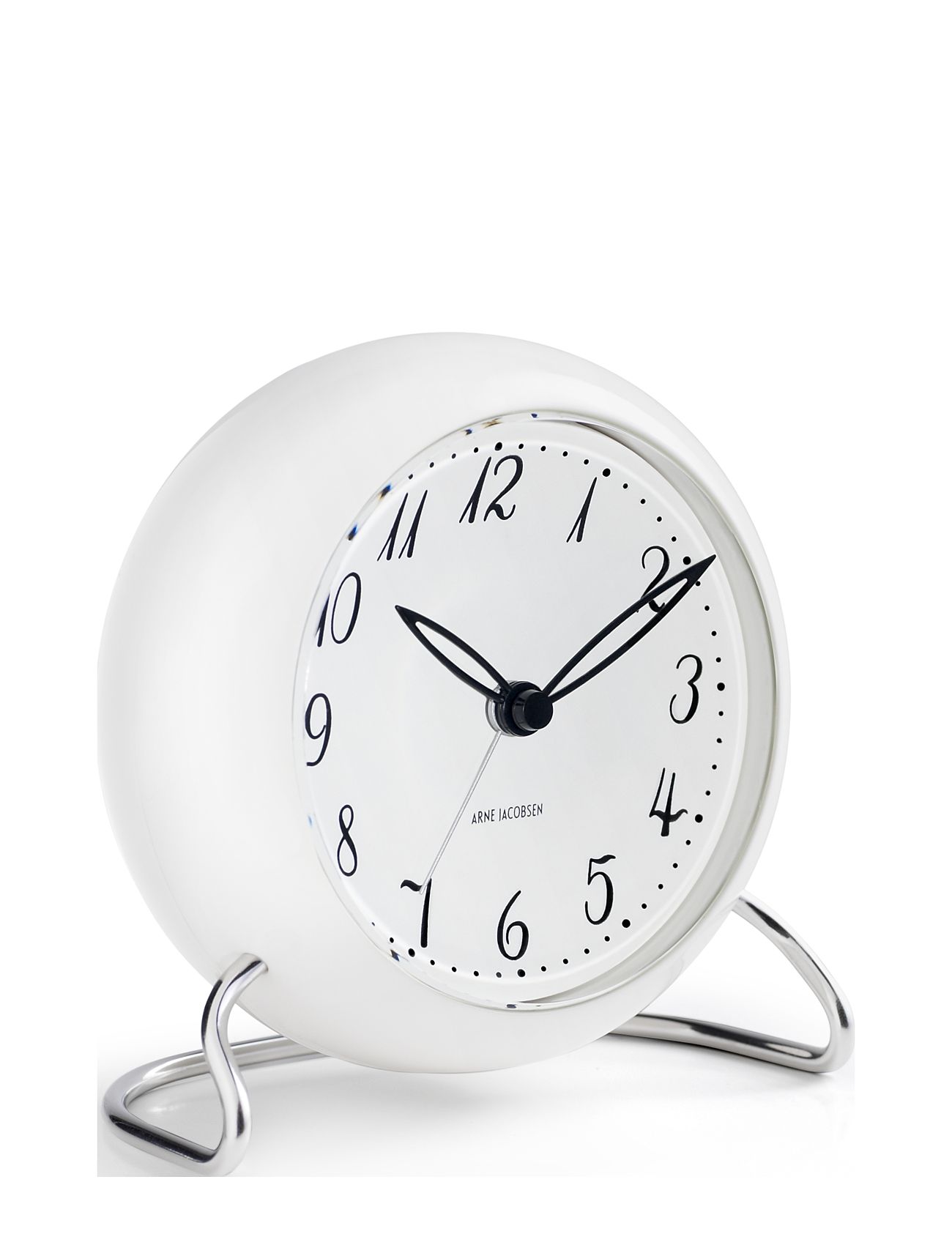 Lk Bordur Ø11 Cm Hvid Home Decoration Watches Mantel & Table Clocks White Arne Jacobsen Clocks