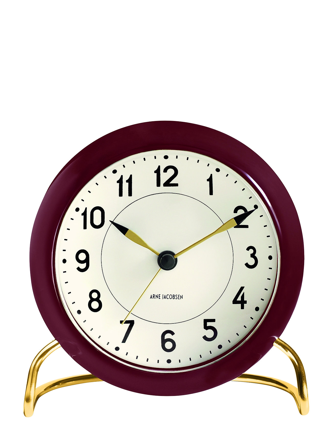 "Arne Jacobsen Clocks" "Station Bordur Ø11 Cm Home Decoration Watches Alarm Clocks Purple Arne
