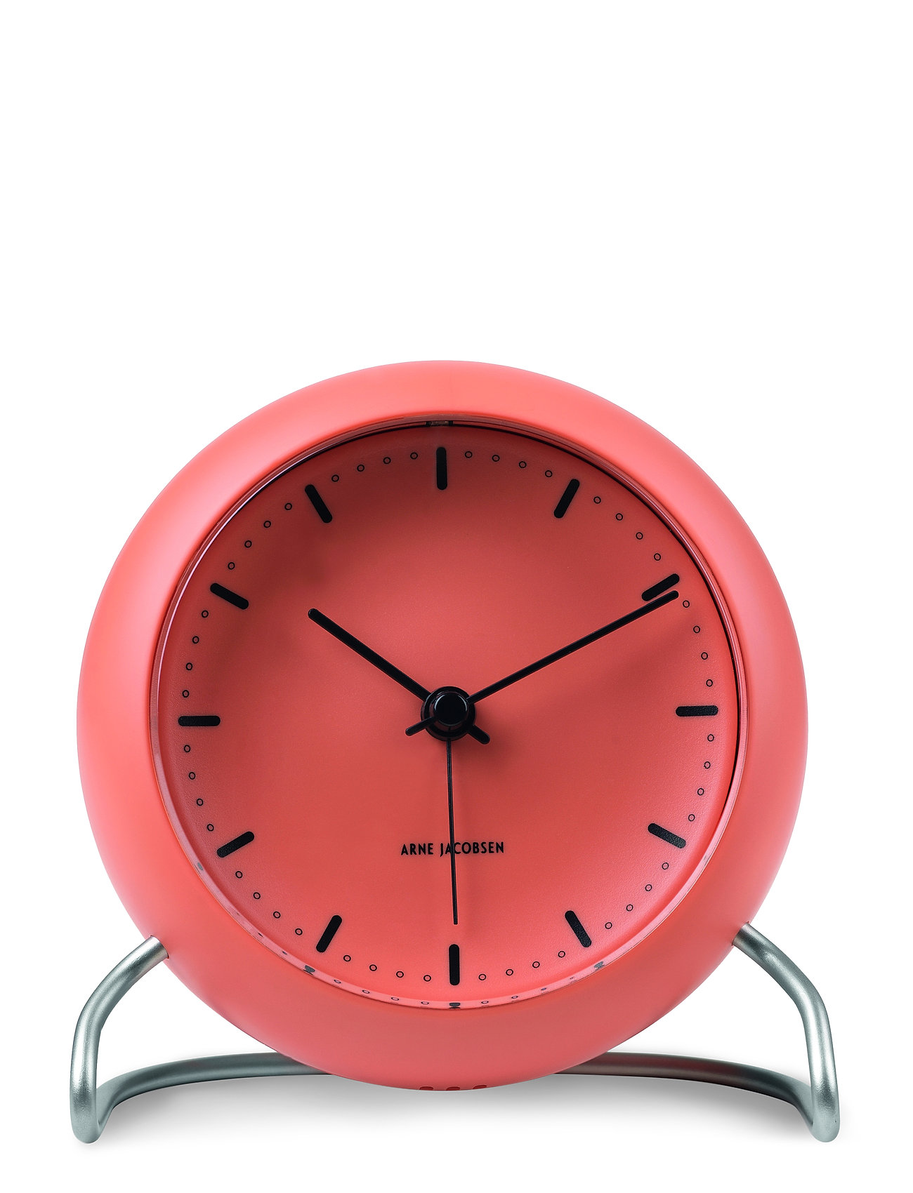 "Arne Jacobsen Clocks" "City Hall Bordur Ø11 Cm Home Decoration Watches Alarm Clocks Orange Arne