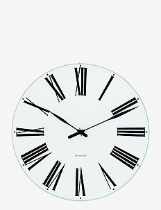 Roman Wall clock Ø21cm - sieniniai laikrodžiai - white/black