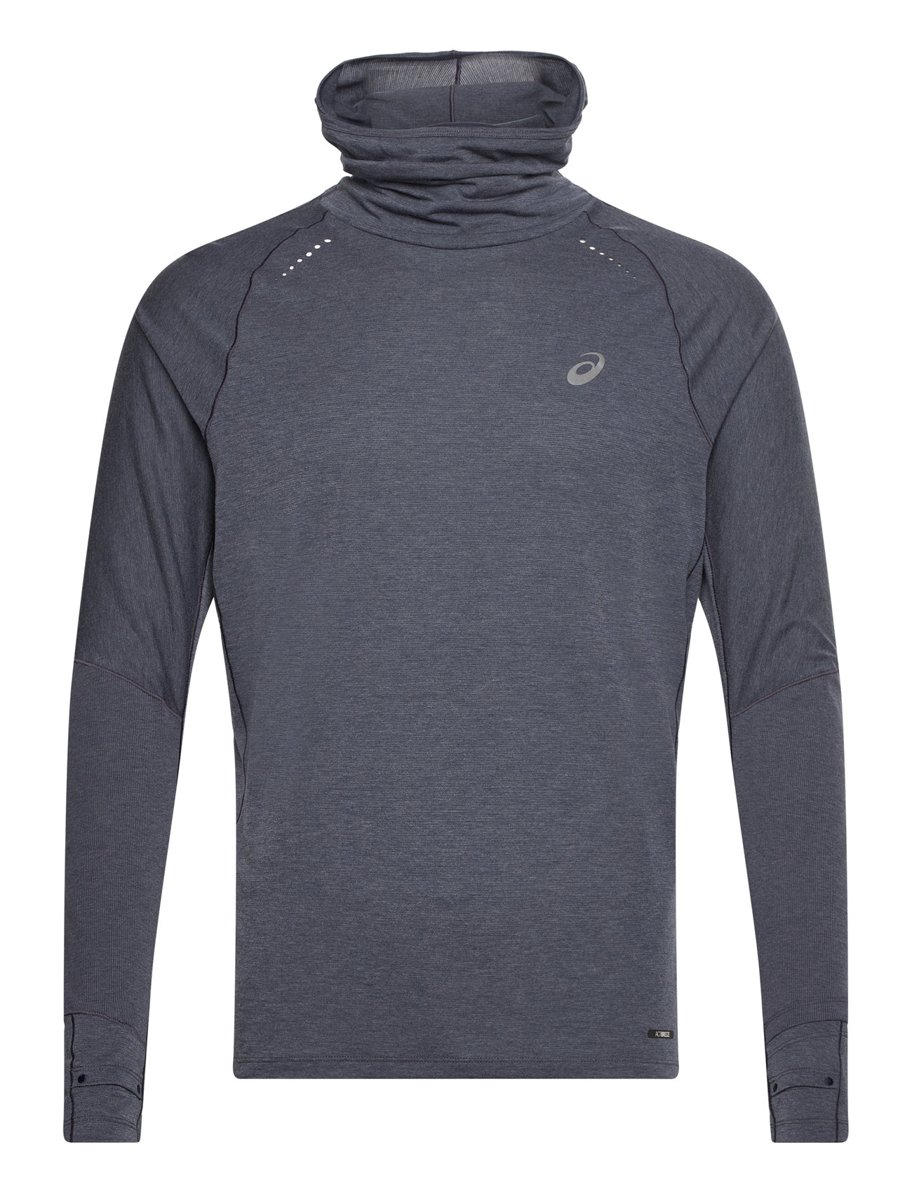 Asics Metarun Winter Ls Hoodie Marinblå