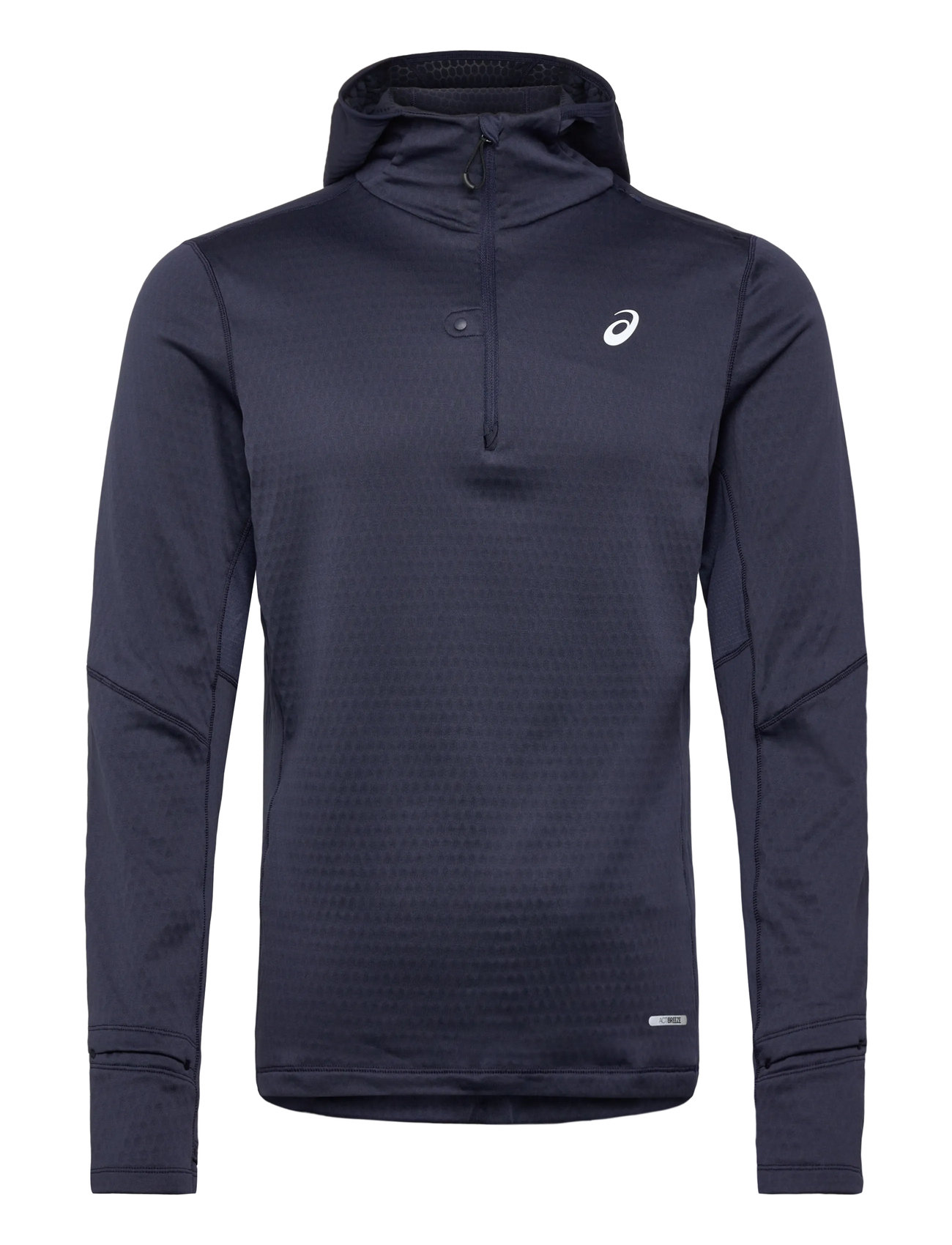 Asics Road Winter Ls Hoodie, XXL, Navy, Sport Sweatshirts & Hoodies > Sport Hoodies, Herre