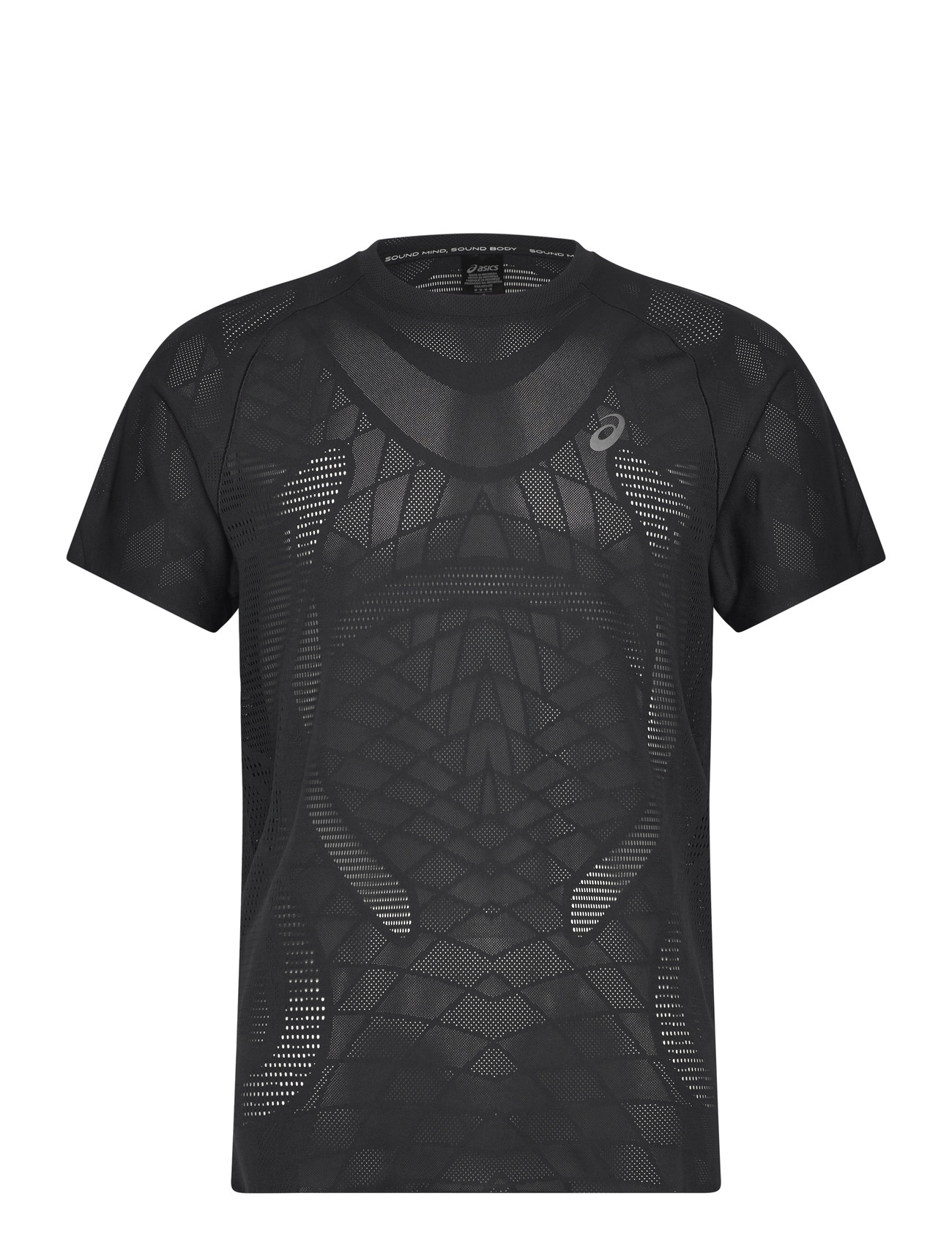 Asics Metarun Ss Top, L, Black, Sport Overdele > Sport T-shirts, Herre