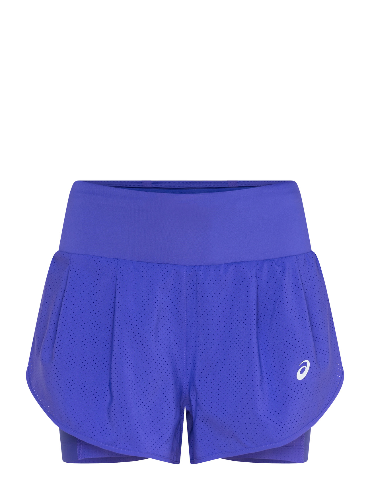 Asics Road 2-N-1 3.5In Short, L, Blue, Shorts > Sportsshorts, Dame