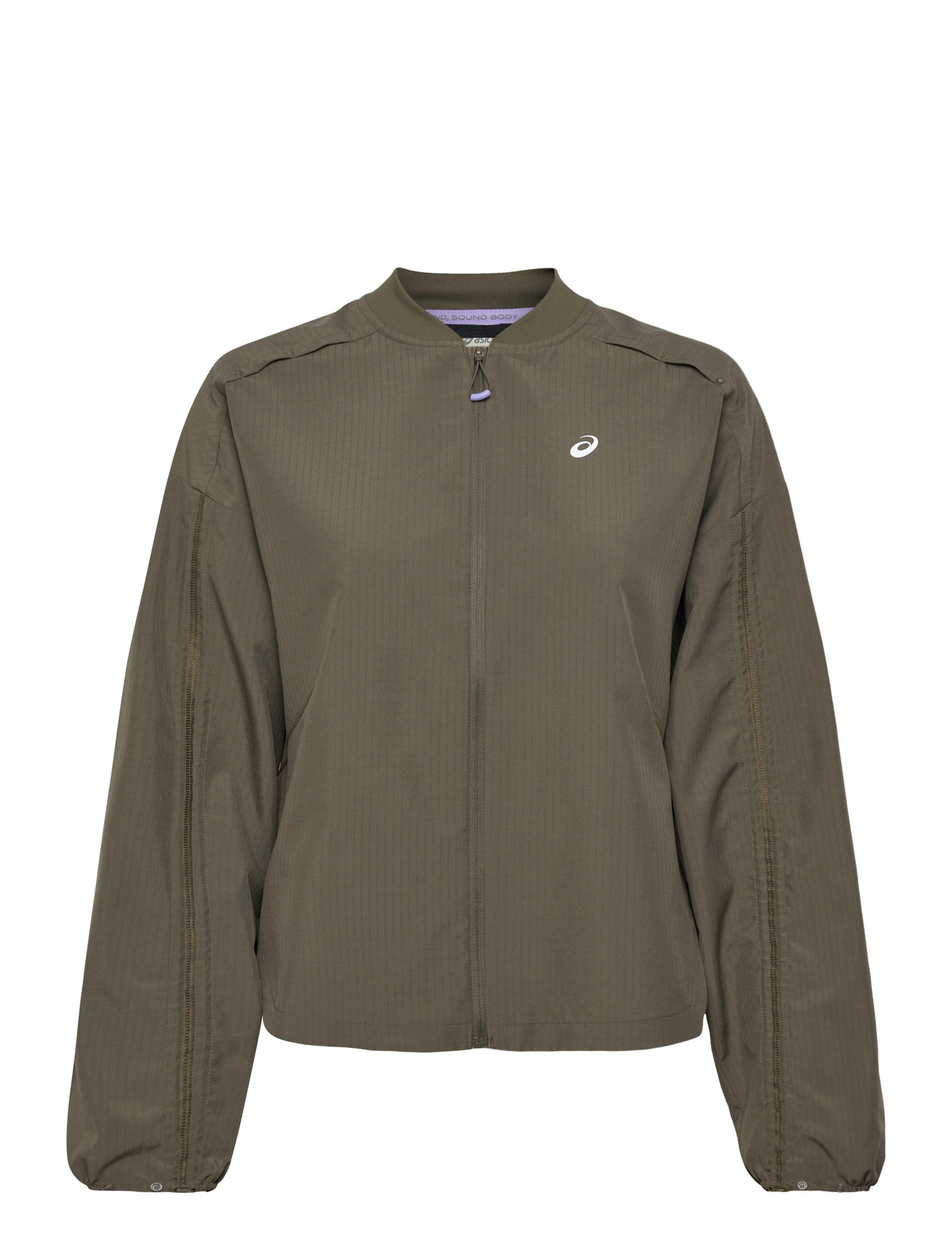 Asics Nagino Run Adjustable Jacket, XS, Khaki green, Sport Jackets > Sport Training Jackets, Dame