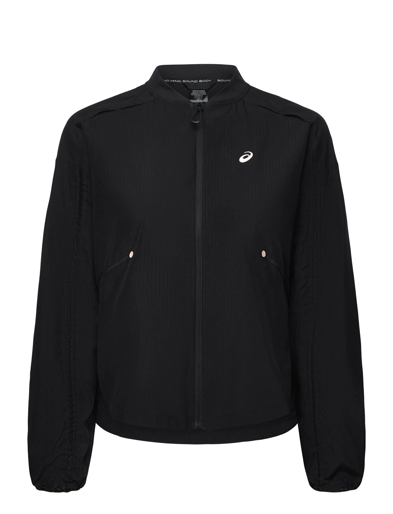 Asics Nagino Run Adjustable Jacket, XL, Black, Sport Jackets > Sport Training Jackets, Dame