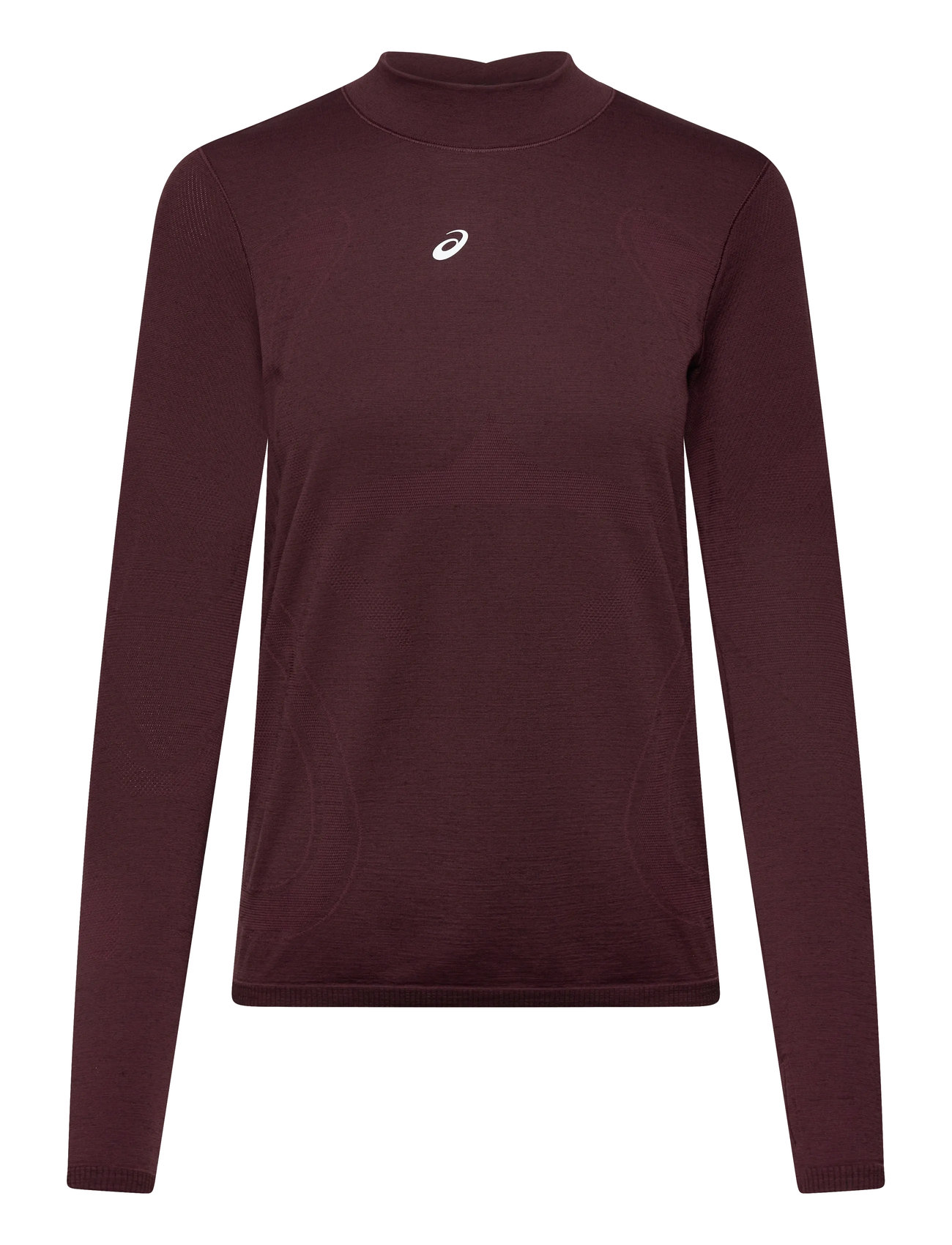 Asics Road Winter Seamless Ls Top, XL, Burgundy, Sports Overdele & T-shirts > Sport Long Sleeve Overdele, Dame