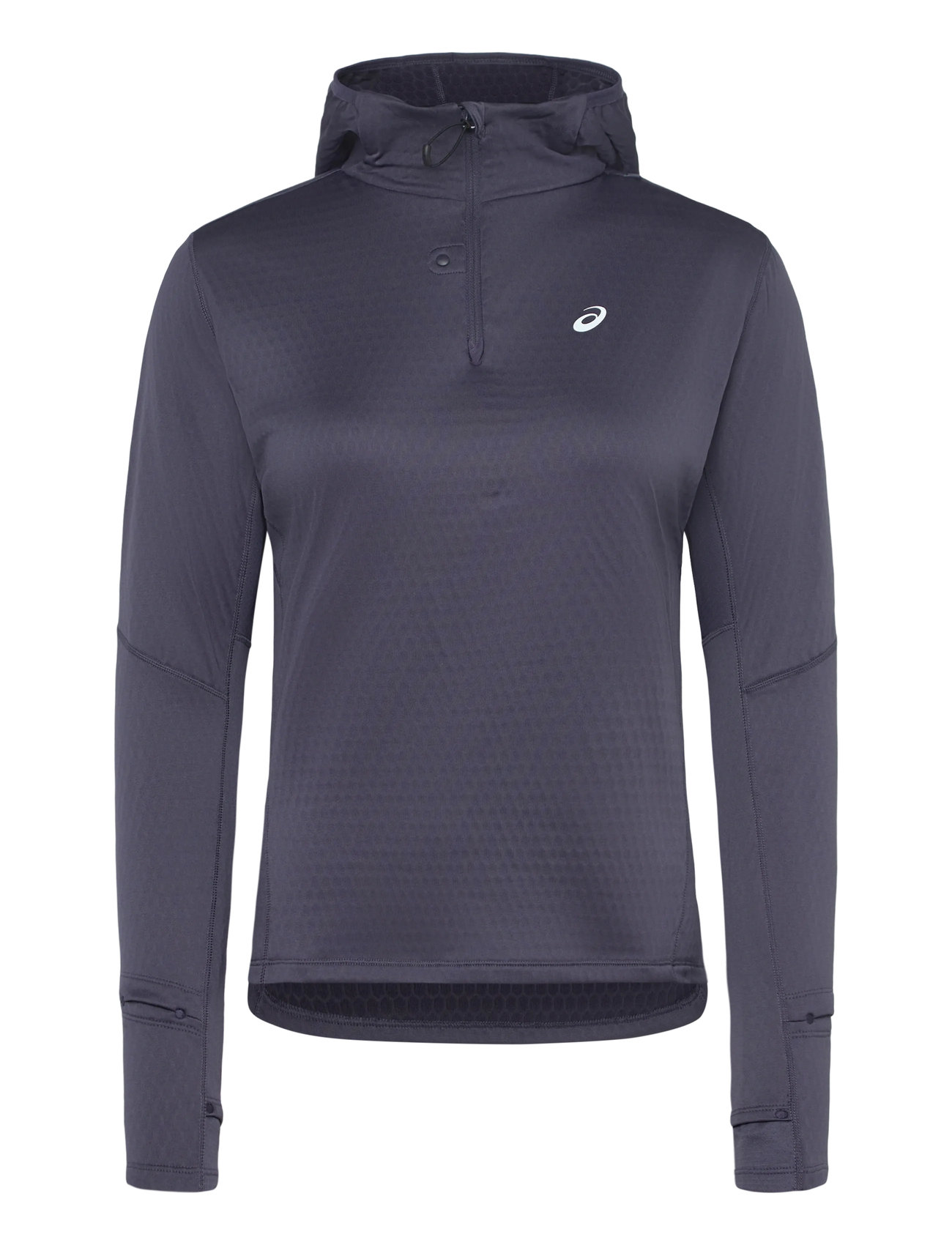 Asics Road Winter Ls Hoodie, M, Navy, Sport Sweatshirts & Hoodies > Sport Hoodies, Dame