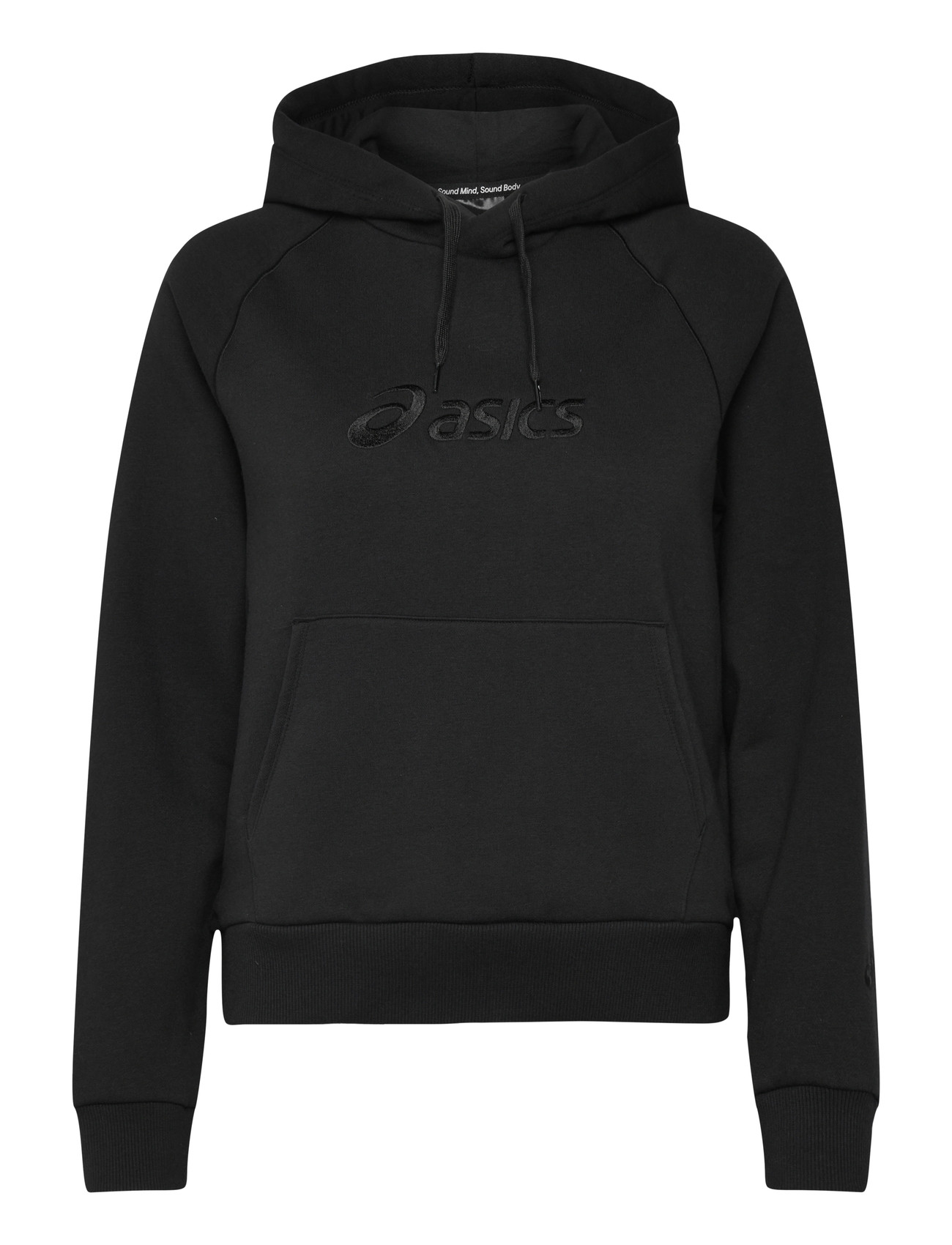 Asics Asics Logo Fleece Pullover Hoodie, XS, Black, Sport Sweatshirts & Hoodies > Sport Hoodies, Dame
