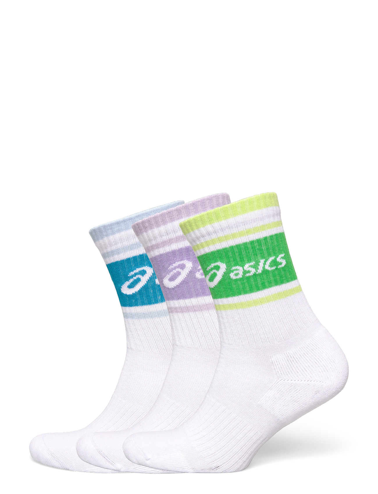 Asics 3 Pack Asics Logo Crew Sock, XL, White, Sport Clothing > Sport Socks, Dame