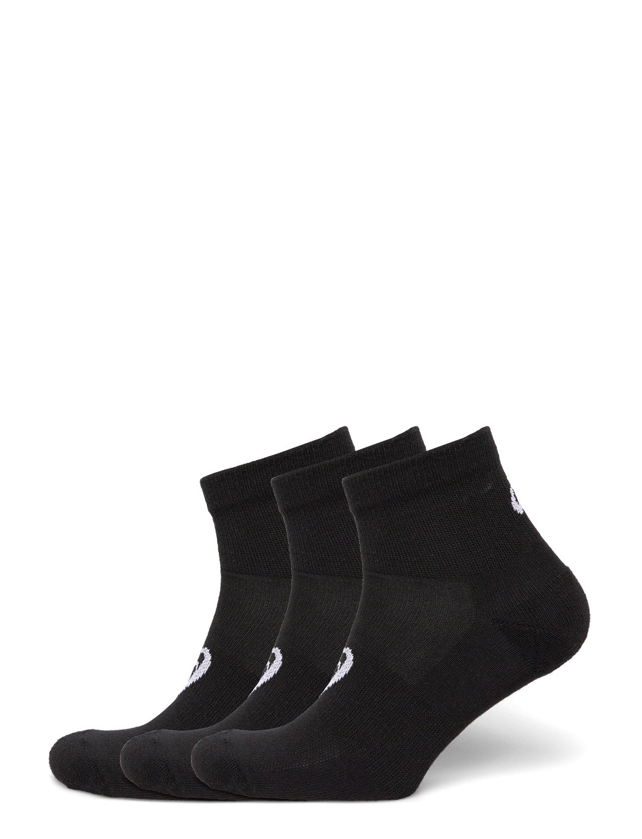 Asics 3 Pack Quarter Sock, XL, Black, Sport Clothing > Sport Socks, Dame