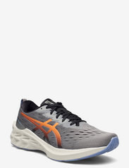 Asics - NOVABLAST 2 - running shoes - clay grey/shocking orange - 0