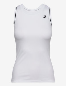 COURT W PIPING TANK - tank tops - brilliant white