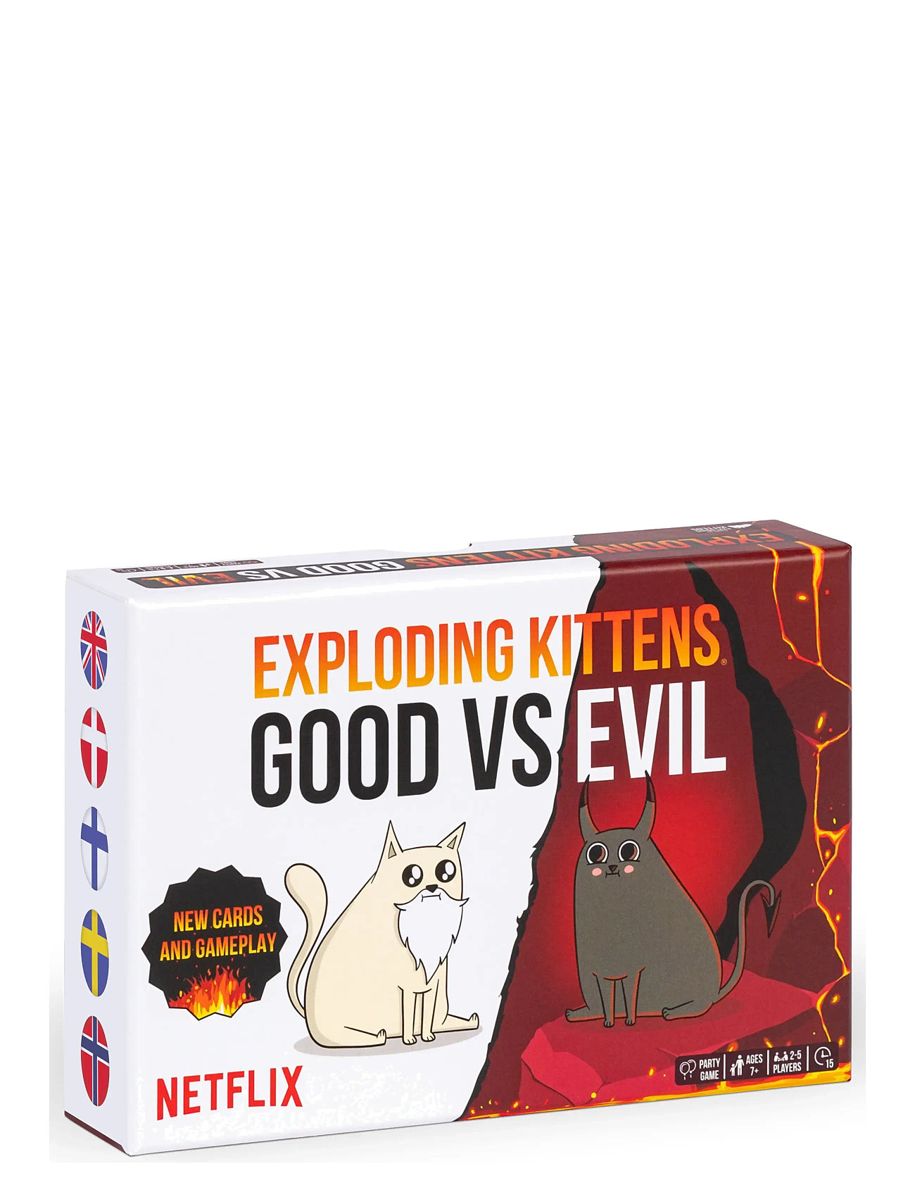 Asmodee Exploding Kittens Good Vs Evil Nordic, One Size, Red, Spil > Kortspil, Børn