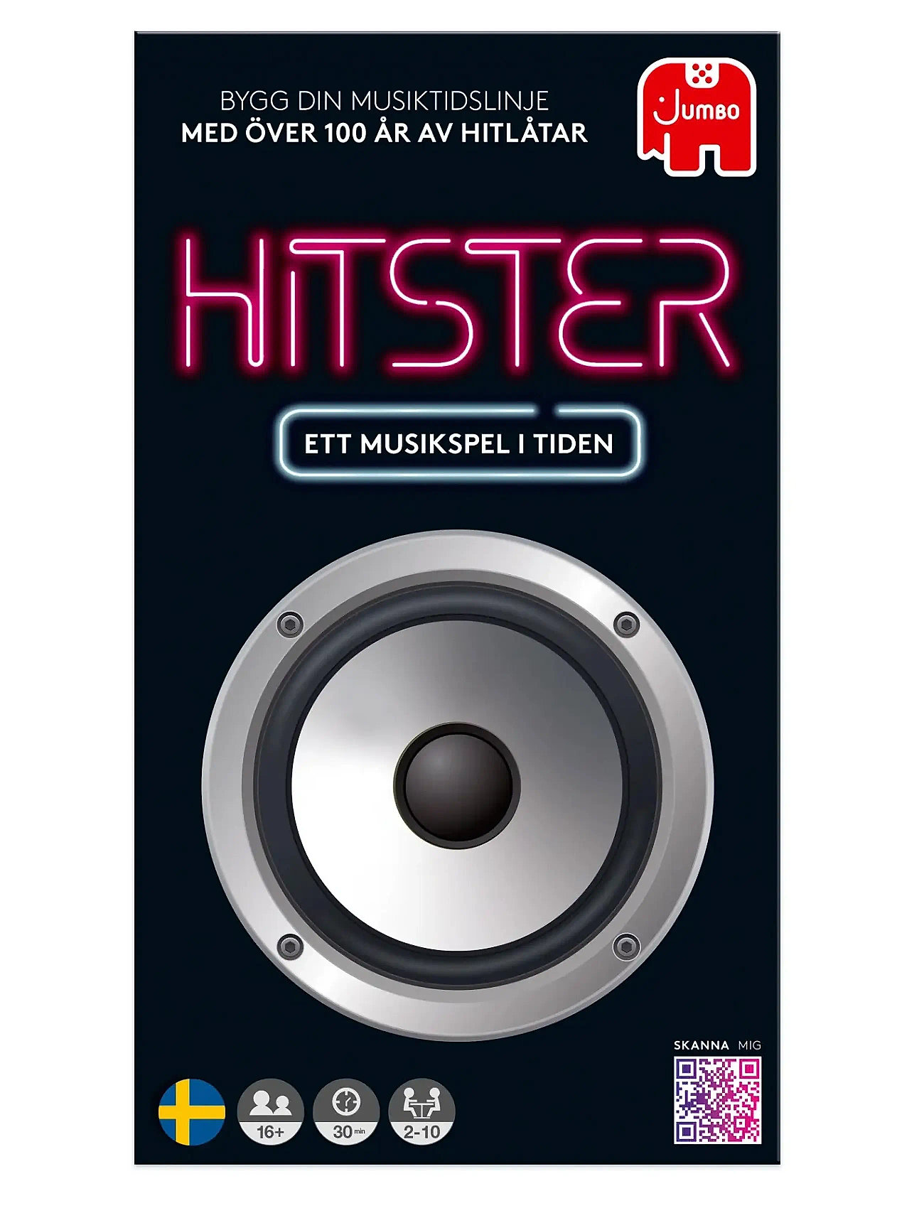 Asmodee Hitster Original Swedish (New), SWEDISH, Black, Spil > Brætspil, Børn