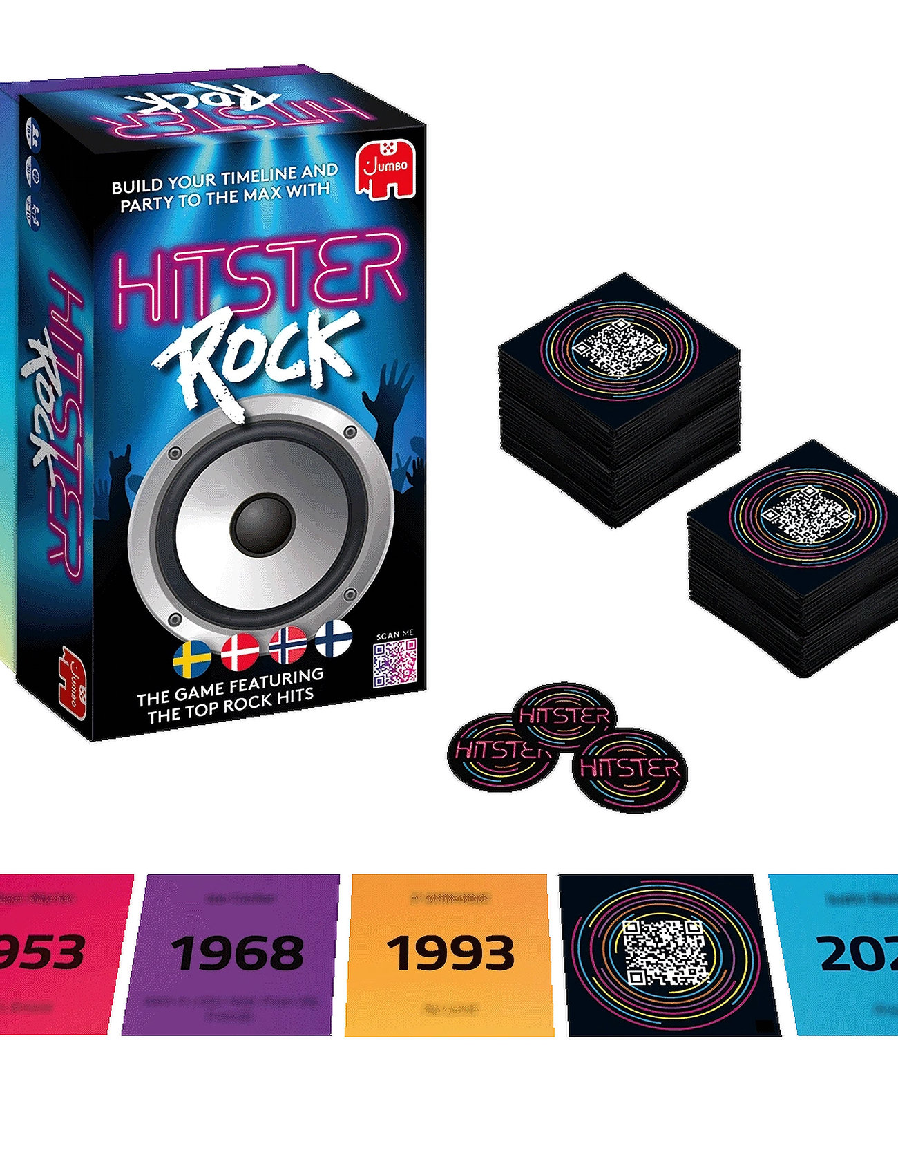 Asmodee Hitster Rock Nordic (New), One Size, Black, Spil > Aktive Spil, Børn