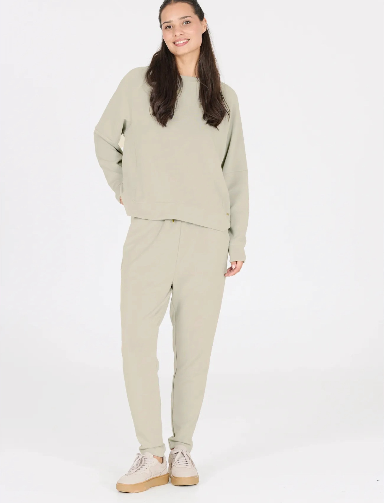 Athlecia Jacey V2 W Sweat Pants, 34, Cream, Sport Pants > Sport Sweatpants, Dame