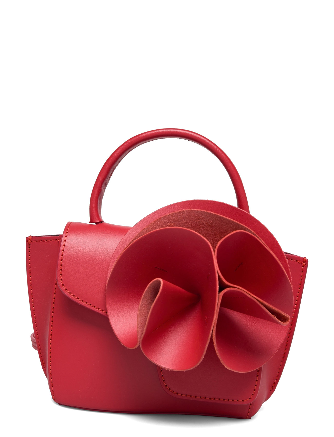 Montalcino Rose Salsa Vacchetta Designers Small Shoulder Bags-crossbody Bags Red ATP Atelier
