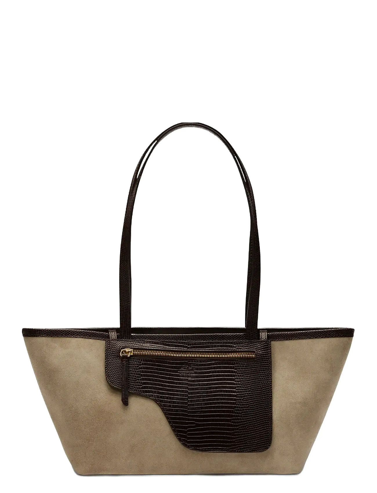 ATP ATELIER Gaiba Avena/Walnut Wildleder/Printed Lizard Beige - One Size - Damen