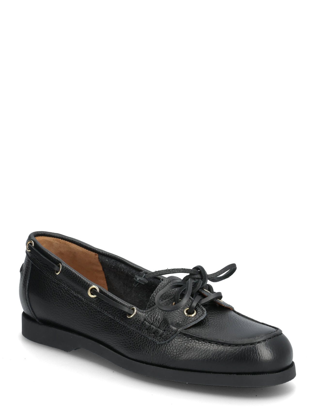 ATP Atelier Nesso Black Grained Calf, 38, Black, Sko > Bådsko, Dame