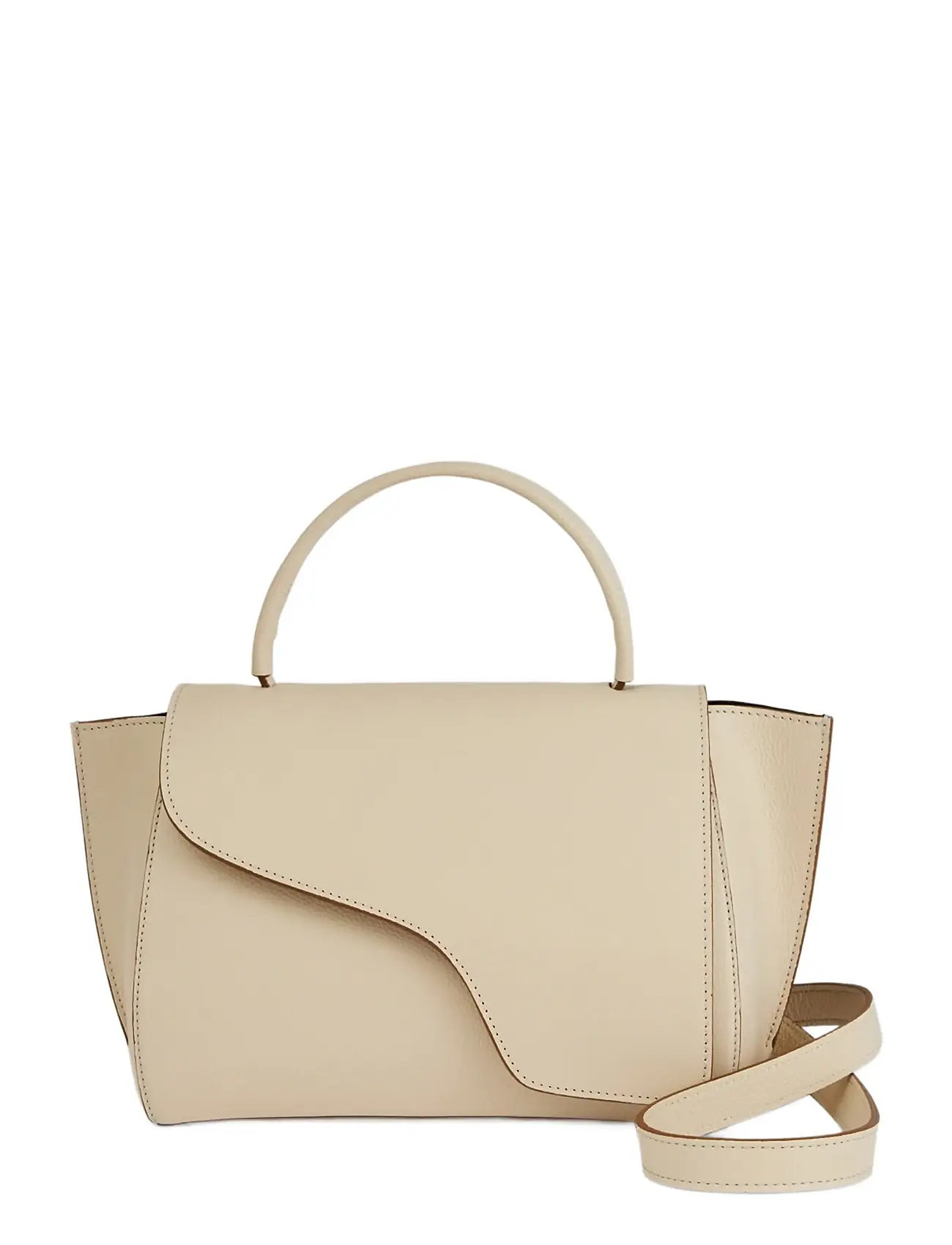 ATP Atelier Arezzo Mandorla Grained Calf, One Size, Cream, Designere > Tasker Med Tophåndtag, Dame
