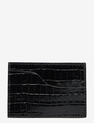 ATP Atelier - Vinci Black Printed Crocolino - card holders - black - 1